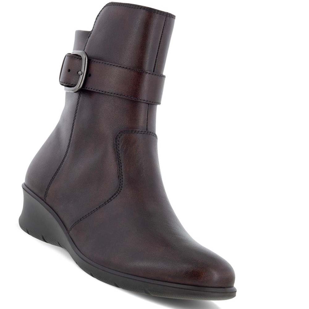 Women's Ecco Finola Ankle Boots Coffee | USA 13MQZ